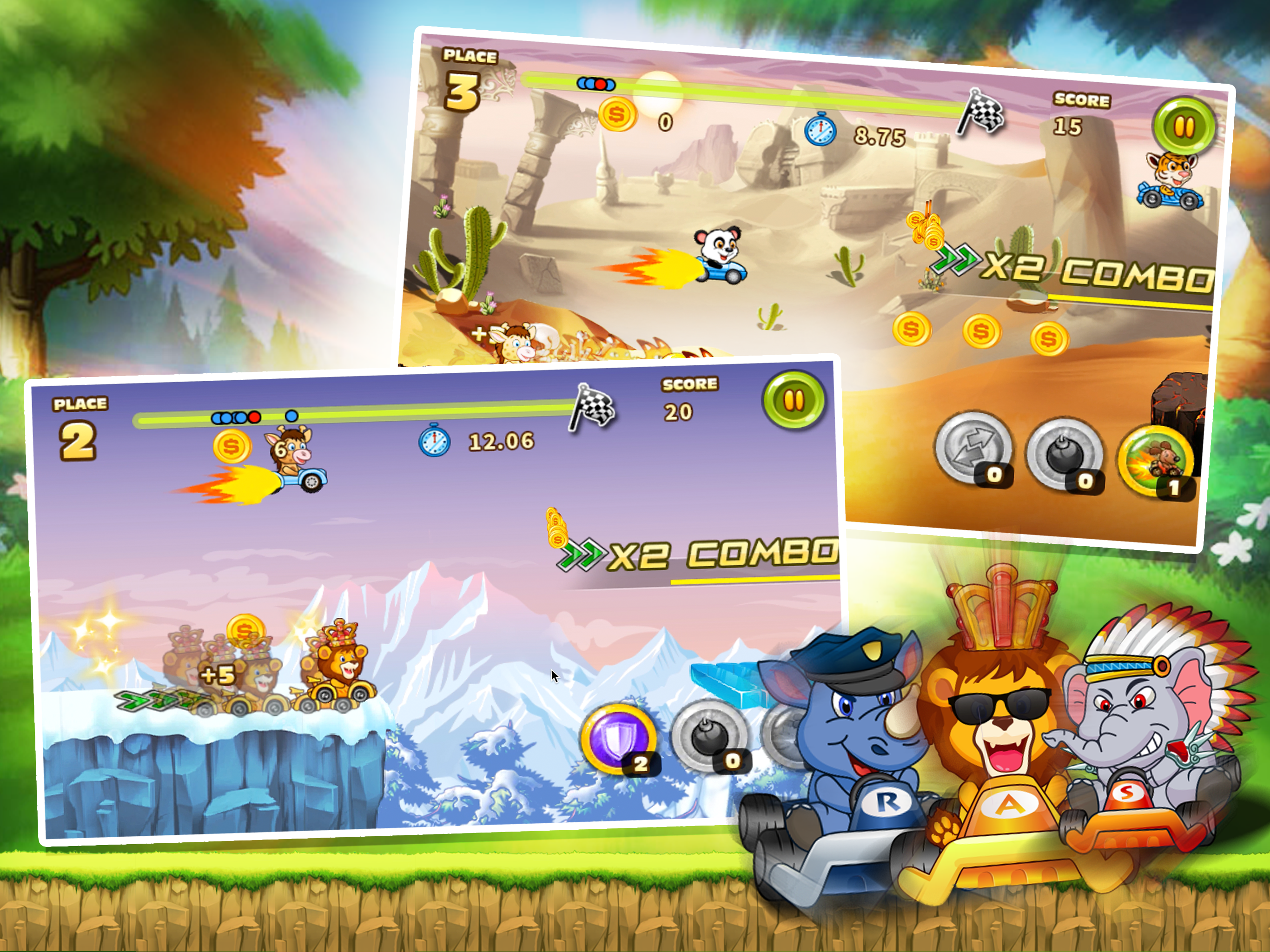 Big Bang Racing Zoo - Play The Cute Animal Runner screenshot 4