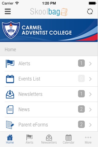 Carmel Adventist College - Skoolbag screenshot 2