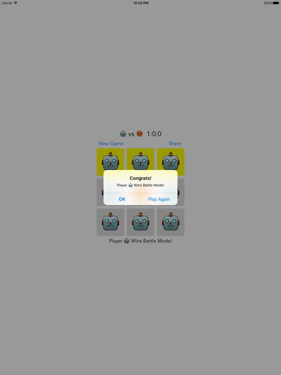 Emoji Tac Toe iPad screenshot 4 - Games app