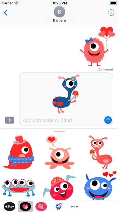 Love Monsters Stickers screenshot 2