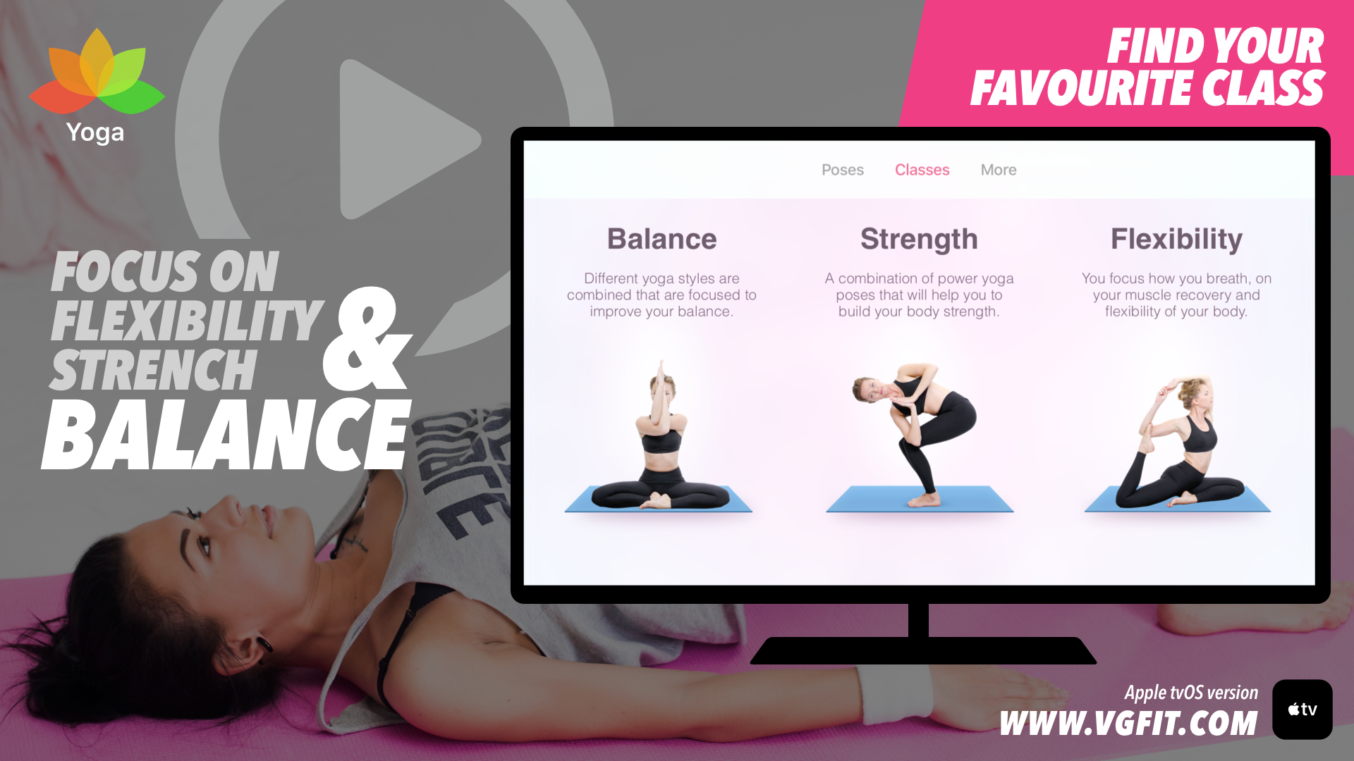 Yoga - Poses & Classes at Home