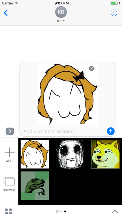 Screenshot #1 pour iMeme for iMessage