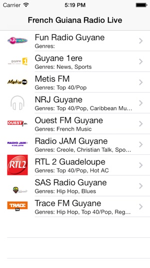 App Store 上的“French Guiana Radio Live Player (Cayenne/français)”