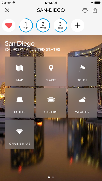 Screenshot #1 pour San Diego - Carte hors ligne et guide de la ville Tripomatic