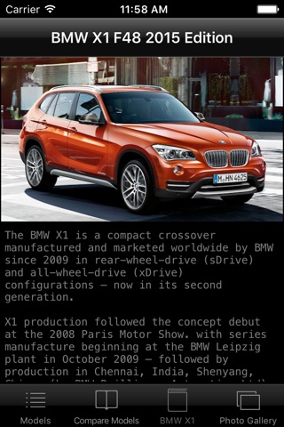 Specs for BMW X1 F48 2015 edition screenshot 4