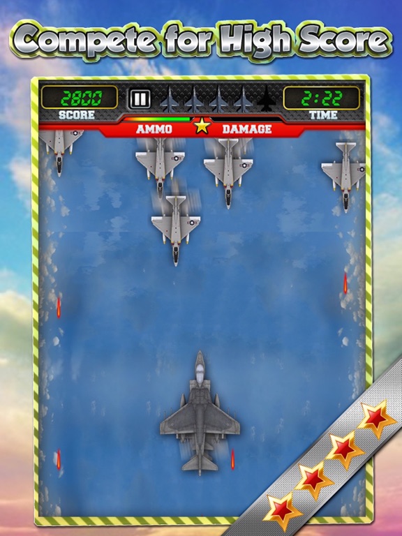 エースエアジェット戦闘機 - 無料エネミーブラストシューティングゲームのおすすめ画像2