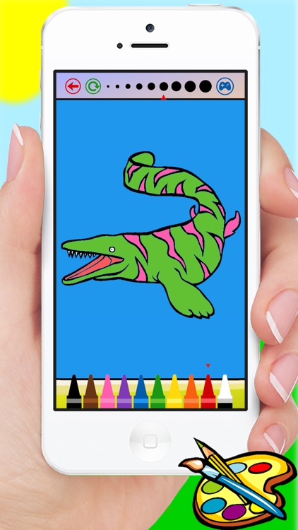 Dinosaur Coloring Book - Dino Drawing for Kids Free Games screenshot-3
