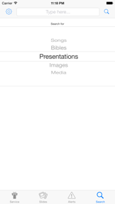 OpenLP Remote screenshot