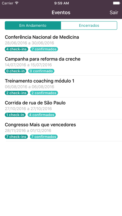How to cancel & delete e-inscrição from iphone & ipad 2