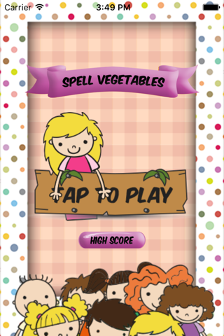 Spell Checker Puzzle Game - Vegetable Theme screenshot 2