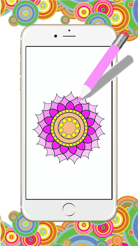 #1. best mandala coloring book:free adult colors therapy stress relieving pages (iOS) Göre: Natthaya Sutthitham