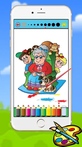 Game screenshot Семейный Книжка-раскраска для детей дошкольного и малышей Рисование apk