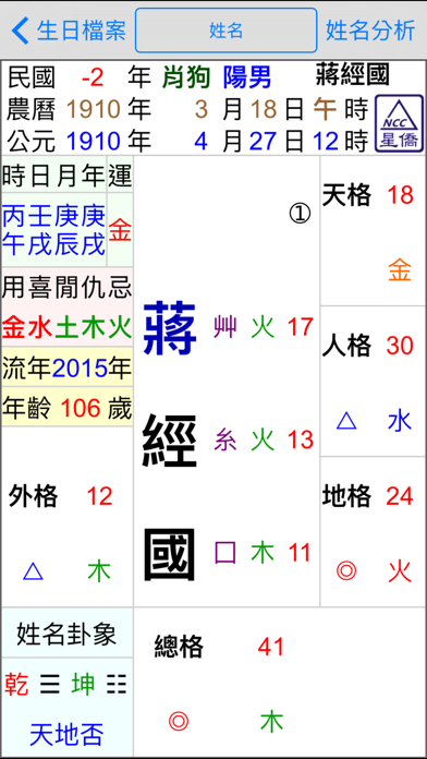 Screenshot #1 pour 星僑姓名