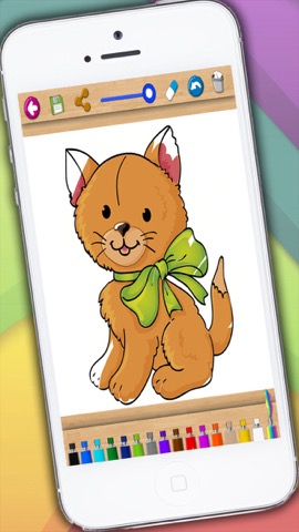 ペイント猫 - 本を着色素敵な子猫のおすすめ画像1