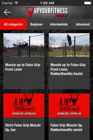 UpYourFitness Mobile screenshot 2