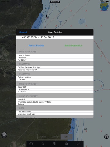 Isola Capraia HD Travel Charts screenshot 4