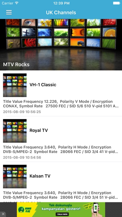 UK TV Channels Sat Info