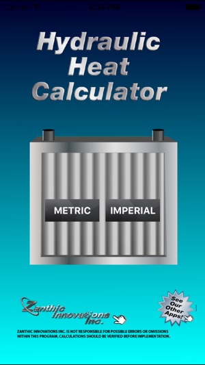 Hydraulic Heat Calculator