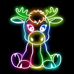 Kids Doodle Drawing Coloring Book - preschool christmas toddler games!! app icon