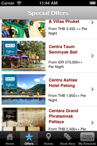 CentaraHotels screenshot 2