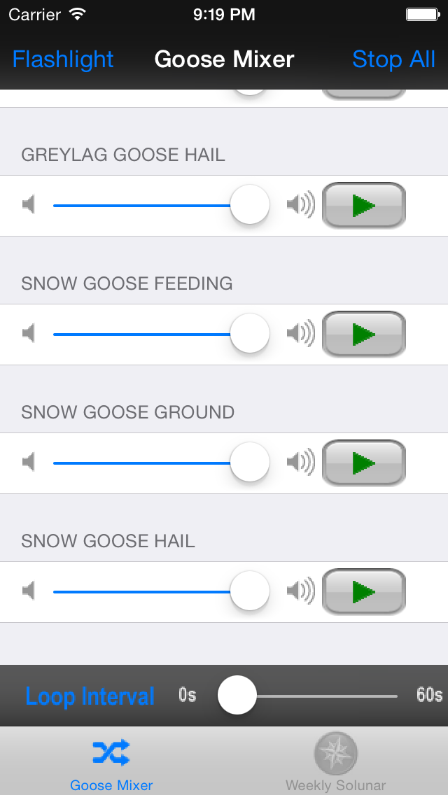 Goose Call Mixer Screenshot