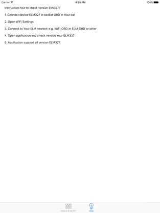 Screenshot 2 Elm327 WiFi Check Version iphone