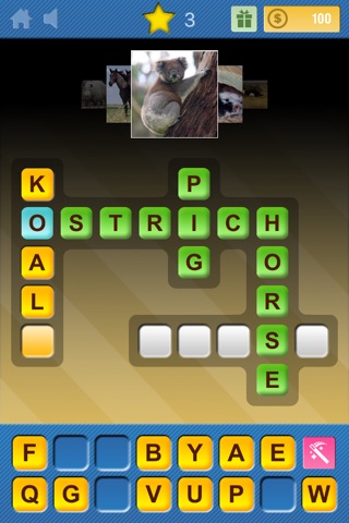 Crosswords & Pics - Animals Edition screenshot 2