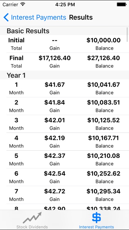 Compounder - Compound Interest Calculator for DRIP & Dividend Stocks, Bank Accounts, and Investments