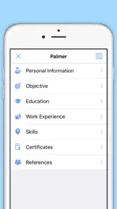 Easy Resume Builder screenshot #2 for iPhone