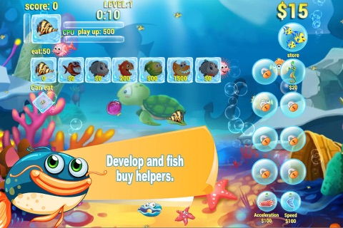 Hungry Fish Eat HD screenshot 2