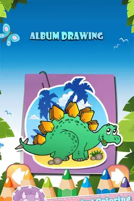 Game screenshot Dino Drawing Coloring Book Painting Pages apk