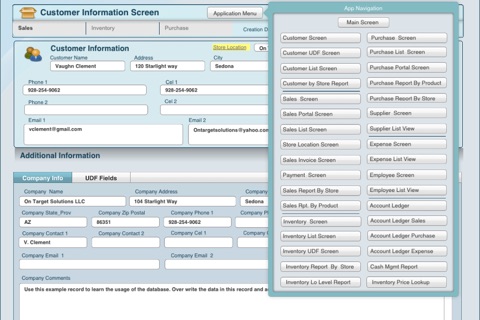 Point of Sale DB screenshot 2