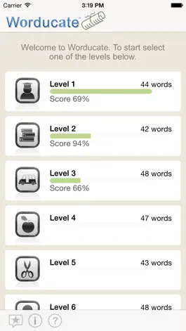 Game screenshot Worducate unique vocab flashcards – thesaurus vocabulary test prep SAT GRE ACT GMAT verbal mod apk