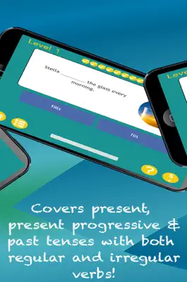 Game screenshot Verb Expert!  Skill Building Practice for Past, Present, Future & Present Progressive Tense: School Edition apk