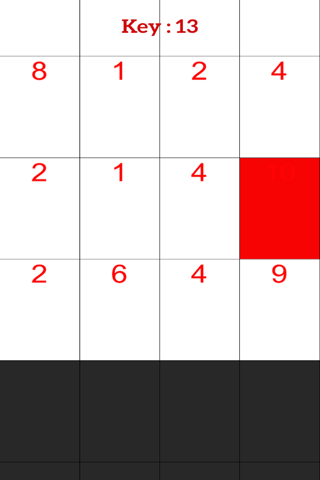 White Piano Number Tiles:Don't Tap Math Even Keyboard Tile screenshot 2