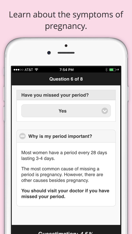 Are you pregnant? The Digital Pregnancy Quiz