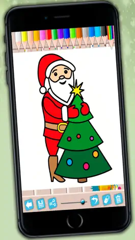 Game screenshot Santa Claus coloring pages xmas - Drawings to colour on christmas for kids 2 - 8 years old apk