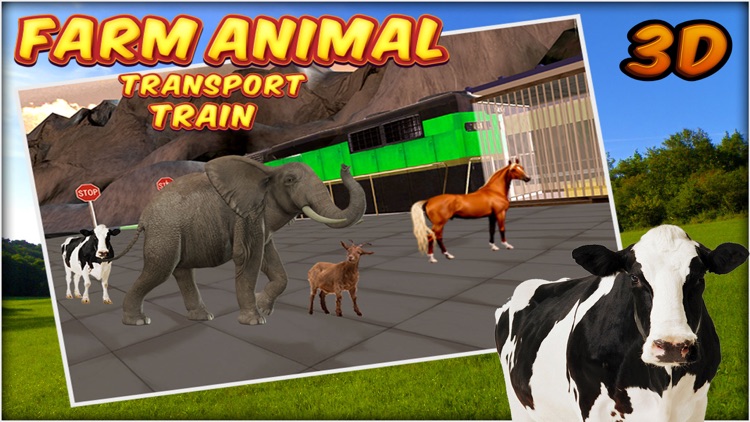 Farm Animal Transport Train 3d screenshot-3