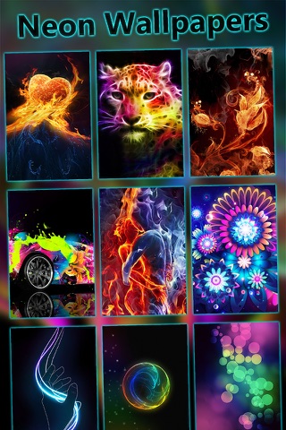 Neon Wallpapers & Backgrounds HD - Pimp Lock Screen with Vibrant & Colorful Glow Images screenshot 2