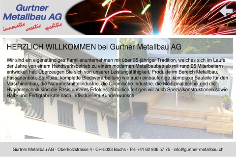 Gurtner Metallbau AG screenshot 2