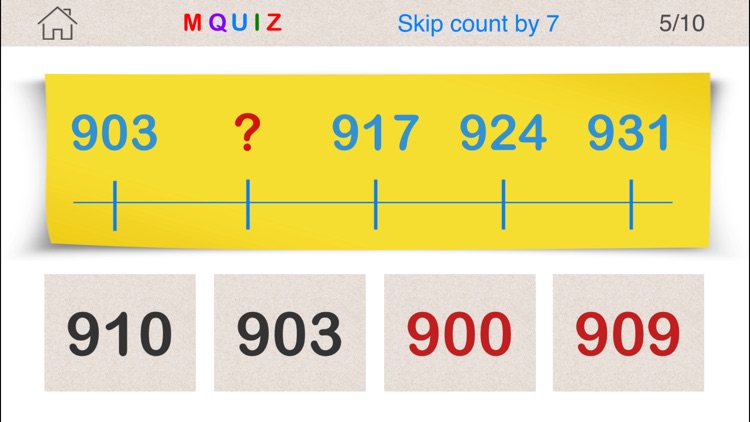 MQuiz Skip Counting - Number Sequence Math Quiz