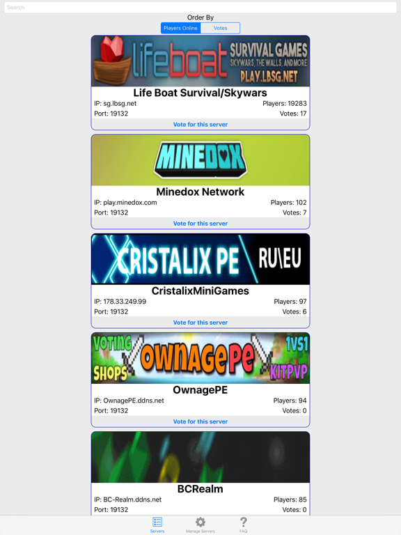 Screenshot #4 pour Servers for Minecraft PE - New
