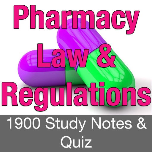 Pharmacy Law & Regulations 1900 Study Notes & Quiz icon