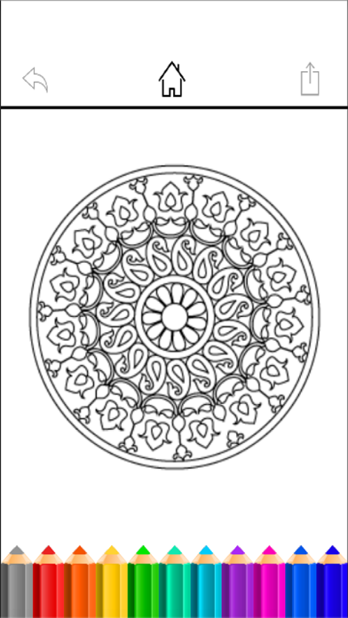 Screenshot #1 pour ColorShare : Best Coloring Book for Adults - Free Stress Relieving Color Therapy in Secret Garden