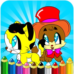 Livres à colorier pour le préscolaire Toddler - Enfants Dessin Jeux de peinture de chat de minou