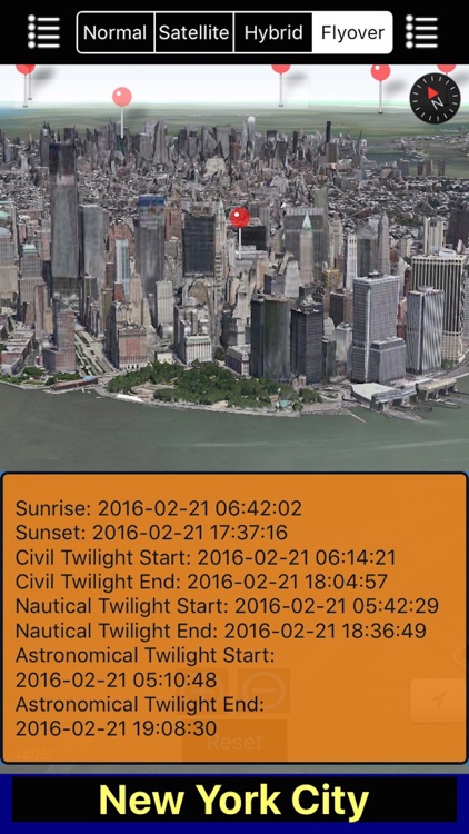 Sunset and Sunrise with NOAA Radar 3D Pro
