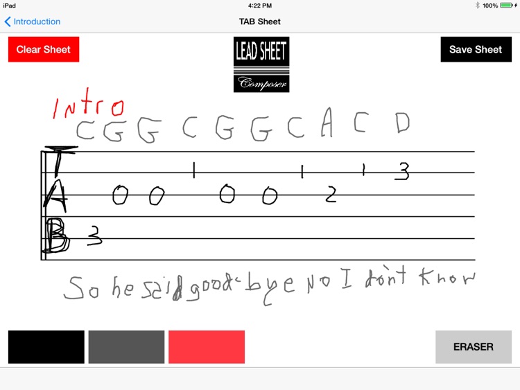 Lead Sheet Composer