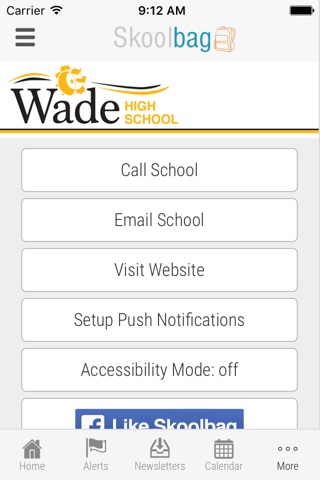 Wade High School - Skoolbag screenshot 4