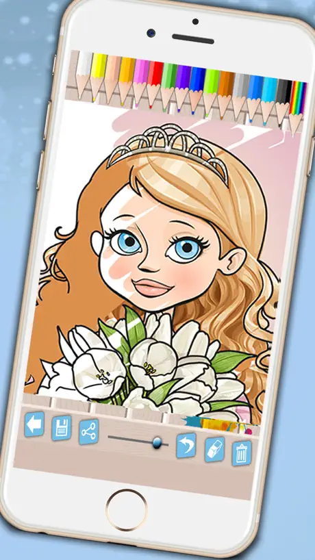 Princesses coloring book - Coloring pages fairy tale princesses 