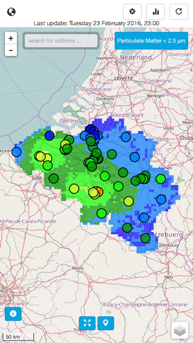 Air Quality Belgium Screenshot
